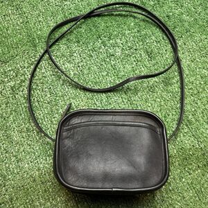 COACH Vintage MINI Hadley Black Leather Crossbody Shoulder Bag purse USA 9935